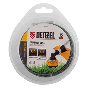 Denzel Леска для триммера двухкомпонентная эллипс, 3,0мм х 15м, блистер EXTRA CORD 96257