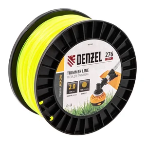 Denzel Леска для триммера круглая, 2,0мм х 276м, на DIN катушке FLEX CORD, 96269