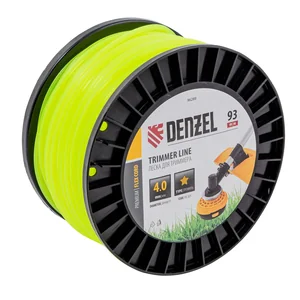 Denzel Леска для триммера звезда, 4,0мм х 93м, на DIN катушке FLEX CORD 96289