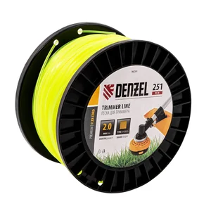 Denzel Леска для триммера квадрат, 2,0мм х 251м, на DIN катушке FLEX CORD 96291