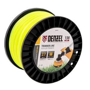 Denzel Леска для триммера квадрат, 2,7м х 138м, на DIN катушке FLEX CORD 96293