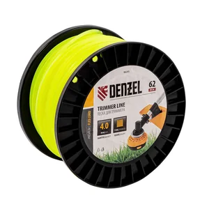 Denzel Леска для триммера квадрат, 4,0мм х 62м, на DIN катушке FLEX CORD// Denzel
