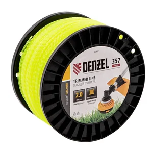 Denzel Леска для триммера витой квадрат, 2,0мм х 357м, на DIN катушке FLEX CORD 96297