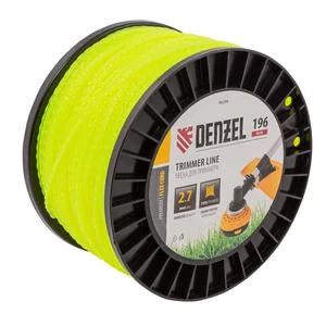 Denzel Леска для триммера витой квадрат, 2,7мм х 196м, на DIN катушке FLEX CORD 96299