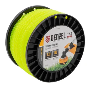 Denzel Леска для триммера витой квадрат, 3,0мм х 163м, на DIN катушке FLEX CORD 96802