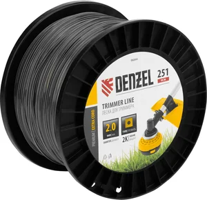 Denzel Леска для триммера двухкомпонентная квадрат, 2,0мм х 251м, на DIN катушке EXTRA CORD 96844