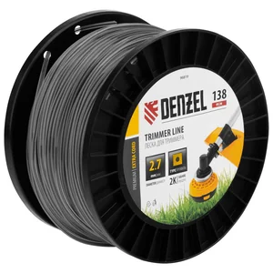 Denzel Леска для триммера двухкомпонентная квадрат, 2,7мм х 138м, на DIN катушке EXTRA CORD 96819