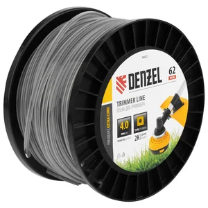 Denzel Леска для триммера двухкомпонентная квадрат, 4,0мм х 62м, на DIN катушке EXTRA CORD 96821