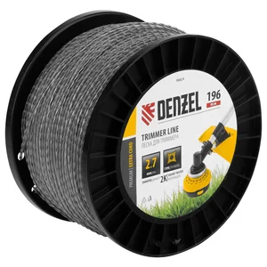 Denzel Леска для триммера двухкомпонентная витой квадрат, 2,7мм х 196м, на DIN катушке EXTRA CORD 96824