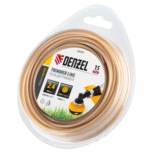 Denzel Леска для триммера армированная алюминием круглая, 2,4мм х 15м, блистер ALUFLEX 96830