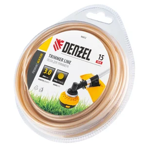 Denzel Леска для триммера армированная алюминием круглая, 3,0мм х 15м, блистер ALUFLEX 96832