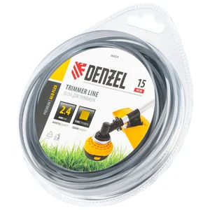 Denzel Леска для триммера армированная алюминием квадратная, 2,4мм х 15м, блистер ALUFLEX 96834