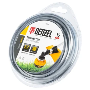 Denzel Леска для триммера армированная алюминием квадратная, 2,7мм х 15м, блистер ALUFLEX 96835