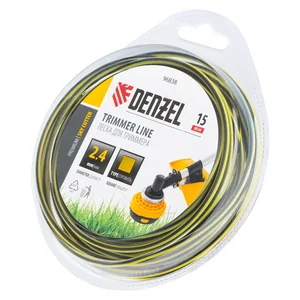 Denzel Леска для триммера двухкомпонентная квадратная, 2,4мм х 15м, блистер SkyCutter 96838