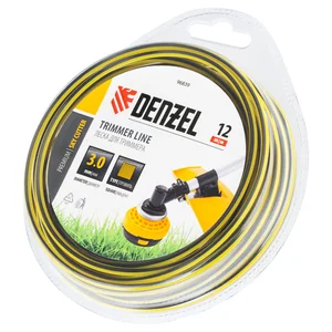 Denzel Леска для триммера двухкомпонентная квадратная, 3,0мм х 12м, блистер SkyCutter 96839