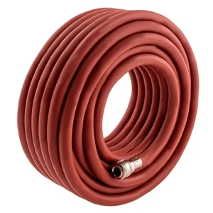 Stels Шланг пневматический резиновый, 10 x 16 мм, 24 бар, армированный, быстросъемное соединение, 20 м 57023