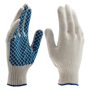 Сибртех Перчатки х/б, ПВХ покрытие, "Шахматный облив", 10 класс Россия 67713