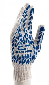 Сибртех Перчатки х/б, ПВХ покрытие, Протектор 7 класс Россия 67704