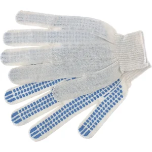 Сибртех Перчатки х/б с ПВХ, протектор 35 г, 10 кл, 10 пар в упаковке Россия 67806