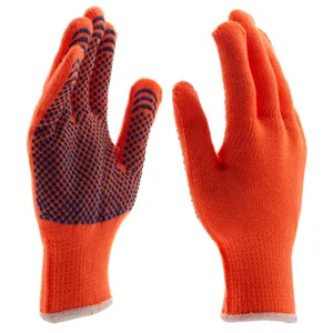 Сибртех Перчатки полиакрилонитрильные плюшевого переплет, ПВХ "Точка", 10 кл, 58 гр 67768 Россия