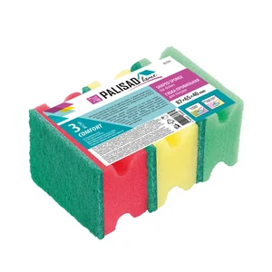 Palisad Губки для посуды профильные Comfort, 87 x 65 x 40 мм, 3 шт., Home 923555