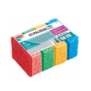 Palisad Губки для посуды Coral, 95 x 64 x 36 мм, 4 шт, Home 923585