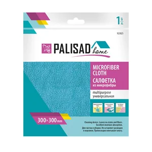 Palisad Салфетка универсальная из микрофибры 300 x 300 мм, голубая, Home 923025