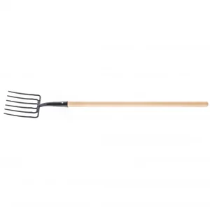 Сибртех Вилы 6 - и рогие, копальные, 195 х 220 х 1320 мм, кованые, деревянный черенок, Арти, Россия 63805