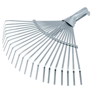 Palisad Грабли веерные стальные, 300 - 480 мм, 22 плоских зуба, оцинкованные,раздвижные, без черенка, 617675