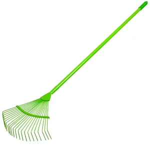 Palisad Грабли веерные стальные, 420 х 1585 мм, 22 круглых зуба, эмалированные, стальной черенок, 6177155