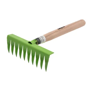 Сибртех Грабли витые 10 - зубые, 200 х 390 мм, стальные, деревянная рукоятка, Агроном, Россия, 61762