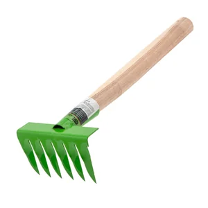 Сибртех Грабли витые 6 - зубые, 120 х 390 мм, стальные, деревянная рукоятка, Агроном, Россия, 61758