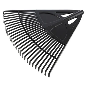 Сибртех Грабли веерные пластиковые, 620 мм, 27 плоских зубьев, без черенка, Россия, 61715