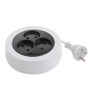 Сибртех Удлинитель электрический бытовой рулетка, 1.7 м, 3 розетки, 6 А, тип УХ-6 Россия 95902