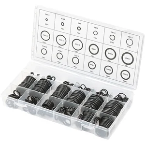 Сибртех Набор резиновых уплотнительных прокладок, D 3-23 мм, 279 предметов 47598