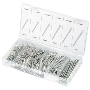 Сибртех Набор шплинтов, S головки х L: 1.6 х 25.2, 3 х 25.2, 3 х 38, 3, 1 х 32, 3, 1 х 50.4 х 63 мм, 555 предметов 47604