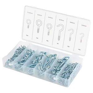 Сибртех Набор крюков-саморезов 2.5 х 25, 3 х 40.5 х 65.5 х 75, 6 х 45, 6 х 50 мм, 151 предмет 47611