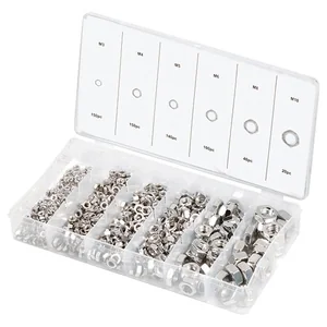 Сибртех Набор гаек М3, М4, М5, М6, М8, М10, 600 предметов 47615