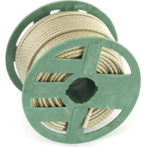 Сибртех Трос металлополимерный прозрачный ПР-5.0, толщина 4.0 мм, катушка 50 метров Россия 47639