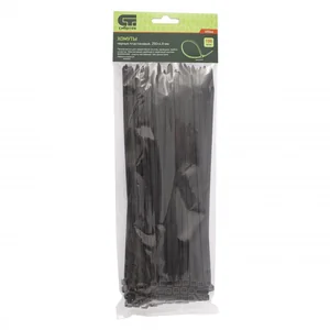 Сибртех Хомуты, 250 x 4.8 мм, пластиковые, черные, 100 шт 45564