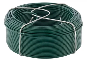 Сибртех Проволока с ПВХ покрытием, зеленая 1.5 мм, длина 50 м 47772