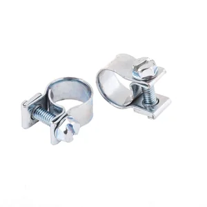 Сибртех Хомуты металлические, MINI 10-12 мм, ширина 9 мм, винтовой, W1, 2 шт 47503