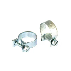 Сибртех Хомуты металлические, MINI 18-20 мм, ширина 9 мм, винтовой, W1, 2 шт 47507