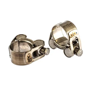 Сибртех Хомуты металлические, силовые 23-25 мм, ширина 18 мм, шарнирный, W4, 2 шт 475083