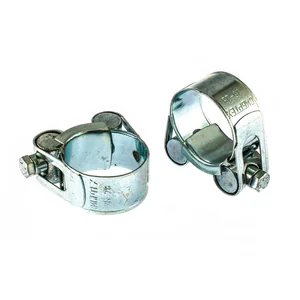 Сибртех Хомуты металлические, силовые 26-28 мм, ширина 18 мм, шарнирный, W1, 2 шт 47509