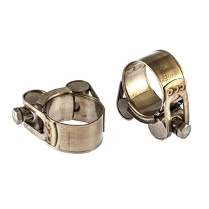 Сибртех Хомуты металлические, силовые 26-28 мм, ширина 18 мм, шарнирный, W4, 2 шт 475093