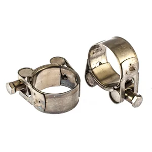 Сибртех Хомуты металлические, силовые 32-35 мм, ширина 20 мм, шарнирный, W4, 2 шт 475193