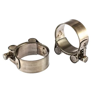 Сибртех Хомуты металлические, силовые 44-47 мм, ширина 22 мм, шарнирный, W4, 2 шт 475373