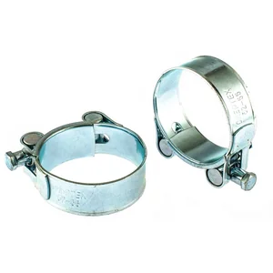 Сибртех Хомуты металлические, силовые 52-55 мм, ширина 22 мм, шарнирный, W1, 2 шт 47541