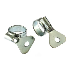 Сибртех Хомуты металлические, червячные 12-20 мм, ширина 10 мм, W1, с металлическим ключом, 2 шт 476497